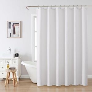 White waffle weave Shower Curtain - 72x72